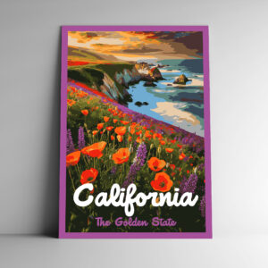California: The Golden State Poster / Postcard