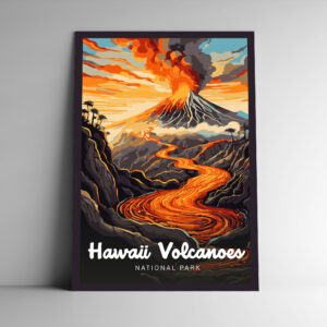 Hawaii Volcanoes National Park Poster / Postcard