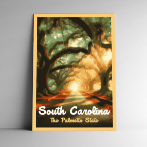 South Carolina: The Palmetto State Poster / Postcard