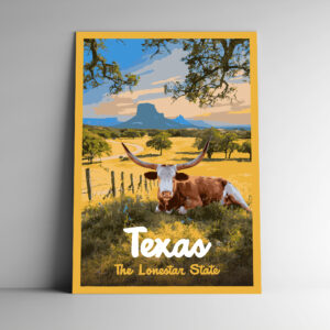 Texas: The Lone Star State Poster / Postcard