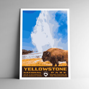 Yellowstone National Park (Old Faithful) Poster / Postcard