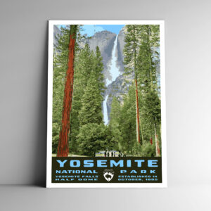 Yosemite National Park (Yosemite Falls) Poster / Postcard