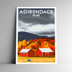 Adirondack Park New York Poster / Postcard