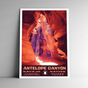 Antelope Canyon Arizona Poster / Postcard