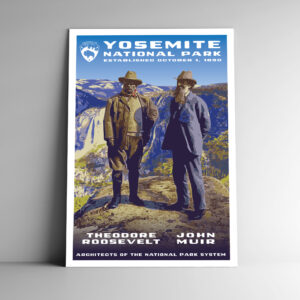 Yosemite National Park Roosevelt / Muir Architects Poster / Postcard