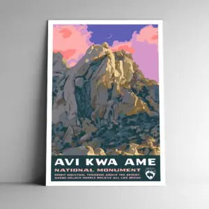 Avi Kwa Ame National Monument Poster / Postcard