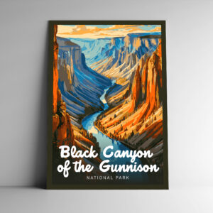 Black Canyon of the Gunnison National Park Poster / Postcard