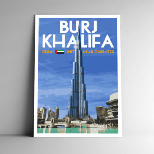 Burj Khalifa UAE Poster / Postcard