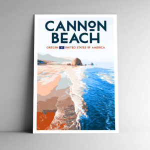 Cannon Beach Oregon Poster / Postcard