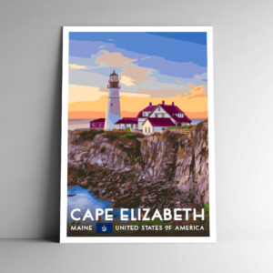 Cape Elizabeth Maine Poster / Postcard