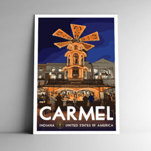 Carmel Indiana Christkindlmarkt Poster / Postcard