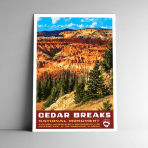 Cedar Breaks National Monument Poster / Postcard