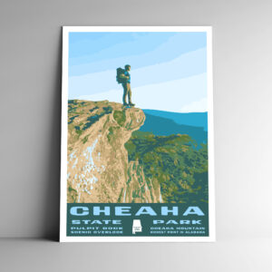 Cheaha State Park Alabama Poster / Postcard