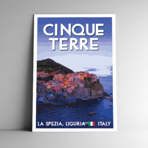 Cinque Terre Italy Poster / Postcard