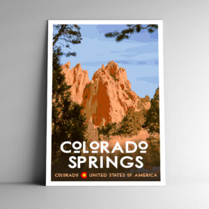 Colorado Springs Poster / Postcard