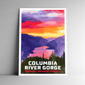 Columbia River Gorge Poster / Postcard
