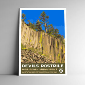 Devils Postpile National Monument Poster / Postcard