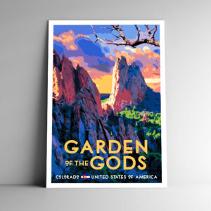 Garden of the Gods Colorado Poster / Postcard