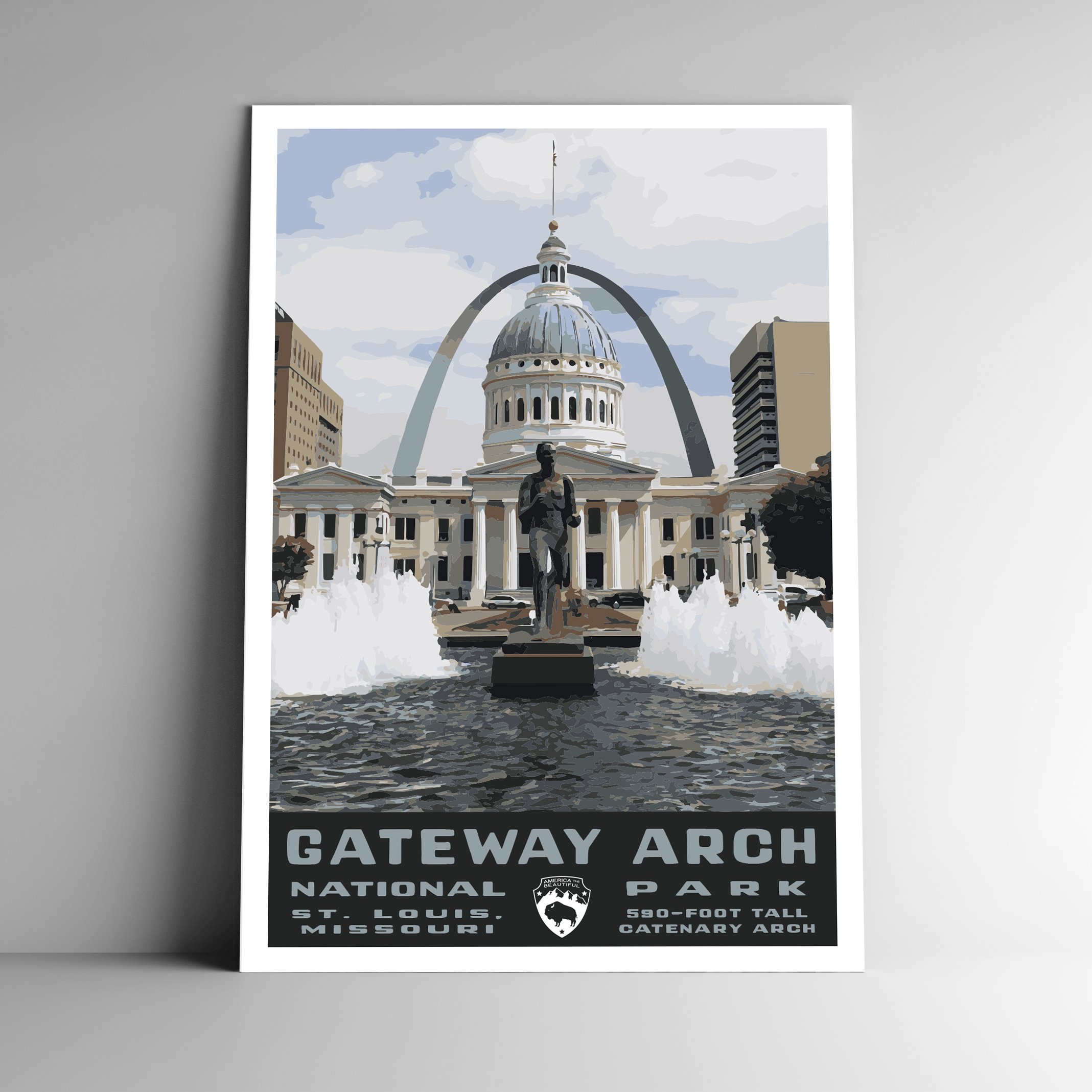 Gateway Arch National Park Poster / Postcard