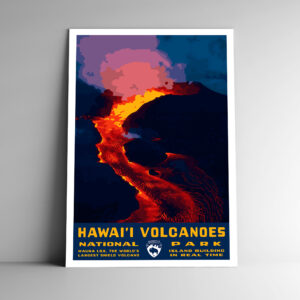Hawaii Volcanoes National Park Poster / Postcard