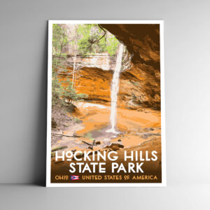 Hocking Hills State Park Ohio Poster / Postcard