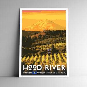 Hood River Oregon Poster / Postcard