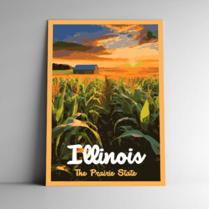 Illinois: The Prairie State Poster / Postcard