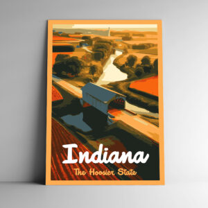 Indiana: The Hoosier State Poster / Postcard
