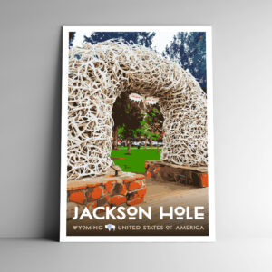 Jackson Hole Wyoming Poster / Postcard