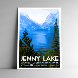 Jenny Lake Wyoming Poster / Postcard
