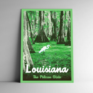 Louisiana: The Pelican State Poster / Postcard