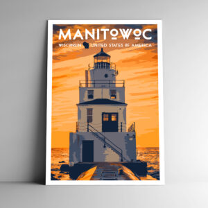 Manitowoc Wisconsin Poster / Postcard