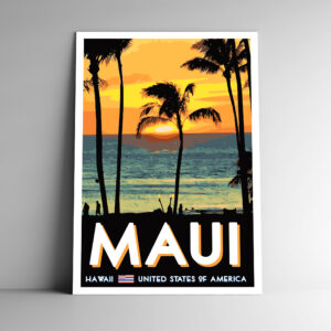 Maui Hawaii Poster / Postcard