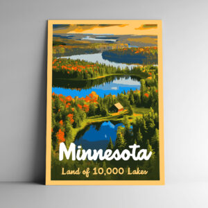 Minnesota: Land of 10,000 Lakes Poster / Postcard