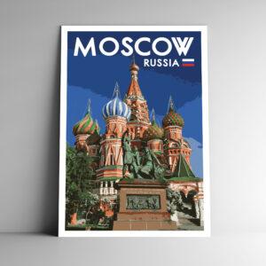Moscow Russia Poster / Postcard