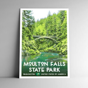 Moulton Falls State Park Washington Poster / Postcard
