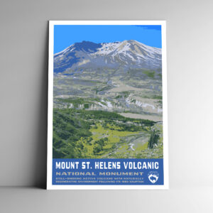 Mount St Helens Volcanic National Monument Poster / Postcard