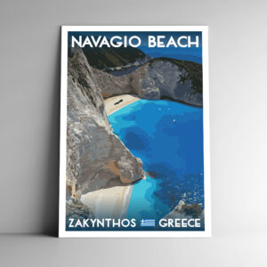 Navagio Beach ("Shipwreck Beach") Greece Poster / Postcard