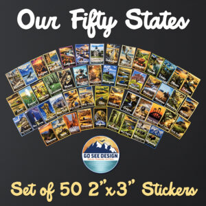 Premium Vinyl Stickers: Complete Set of Our Fifty States