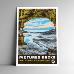 Pictured Rocks National Lakeshore Poster / Postcard