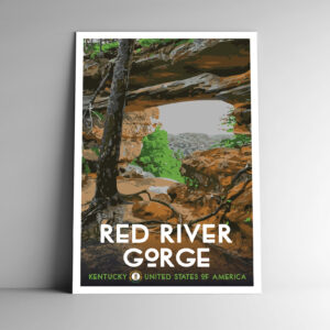 Red River Gorge Kentucky Poster / Postcard
