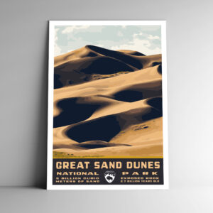 Great Sand Dunes National Park Poster / Postcard
