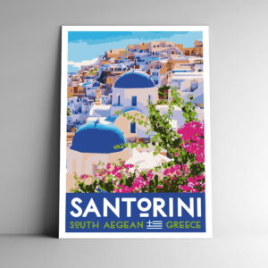 Santorini Greece Poster / Postcard