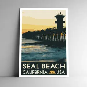 Seal Beach California Poster / Postcard