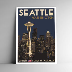 Seattle Washington Poster / Postcard