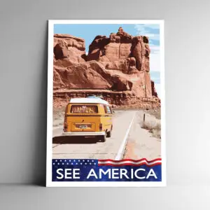 See America Poster / Postcard