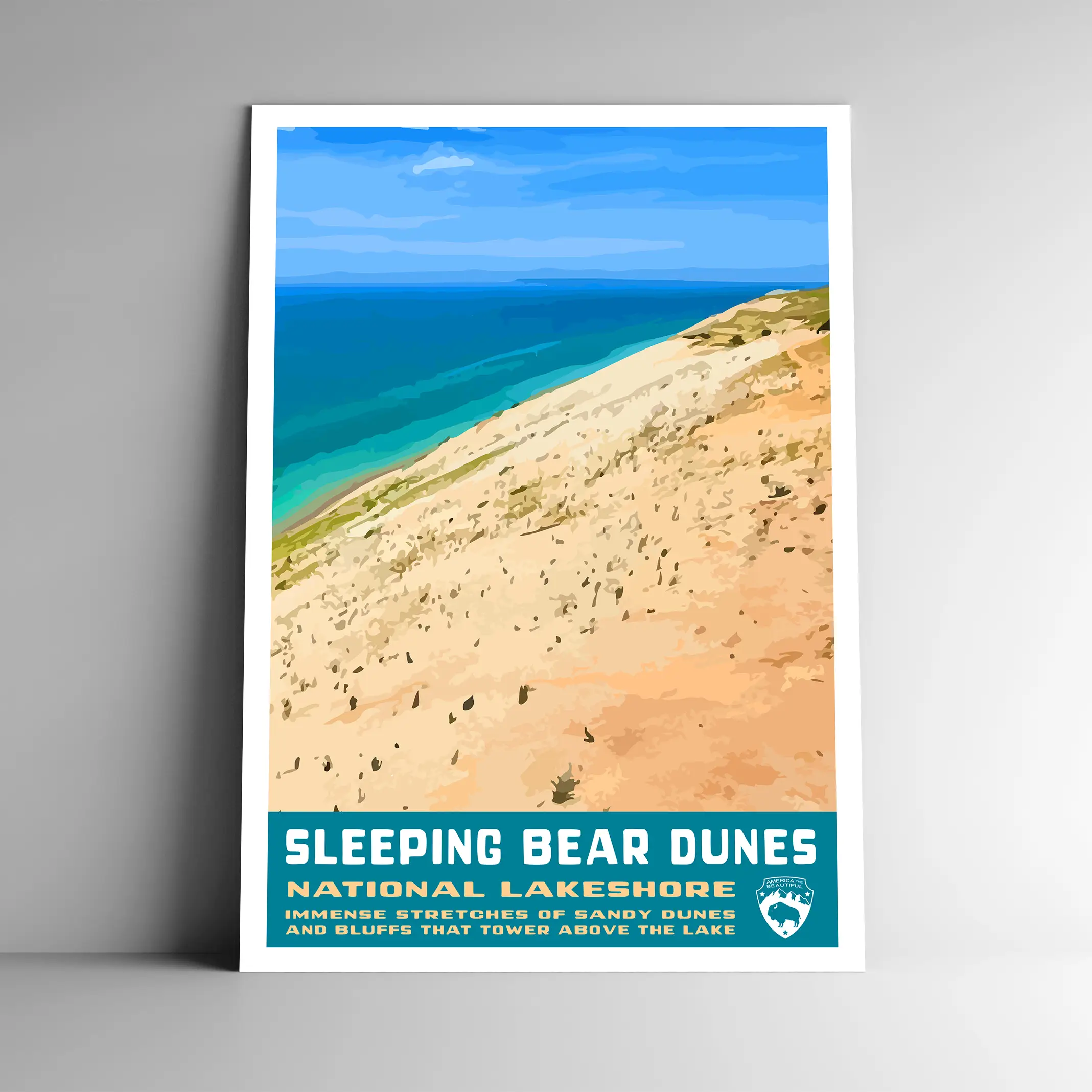 Sleeping Bear Dunes National Lakeshore Poster / Postcard