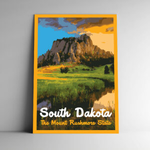 South Dakota: The Mount Rushmore State Poster / Postcard