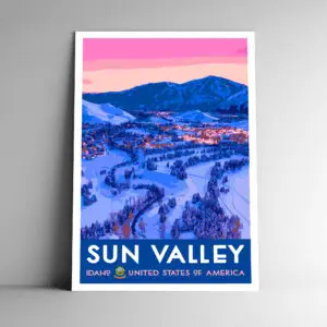 Sun Valley Idaho Poster / Postcard