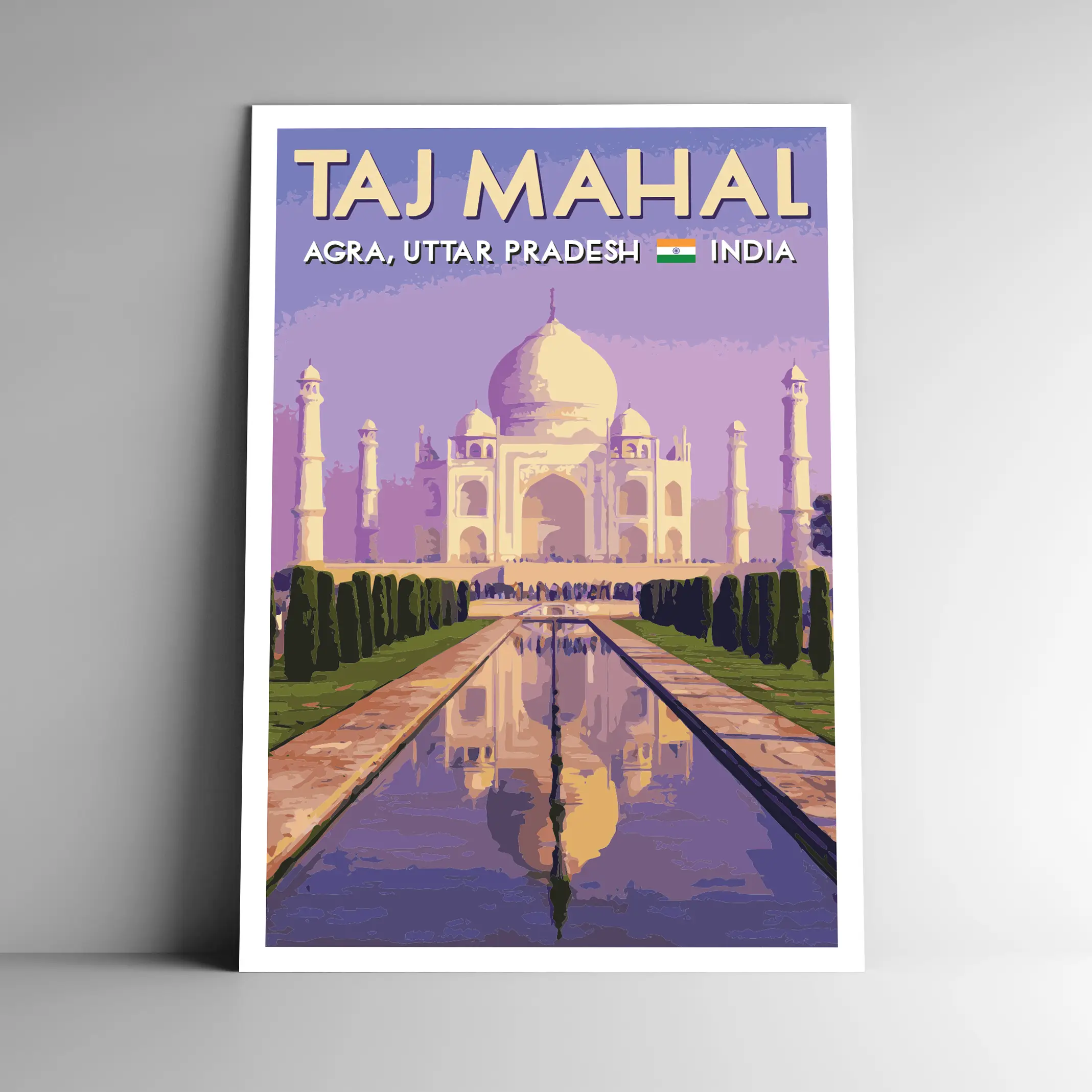 Taj Mahal India Poster / Postcard